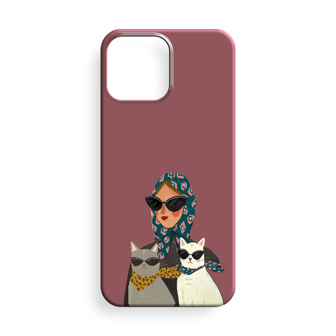 Kedilerini Seven Bir anne Premium Telefon Kılıfı -15
